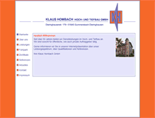 Tablet Screenshot of klaus-hombach.de